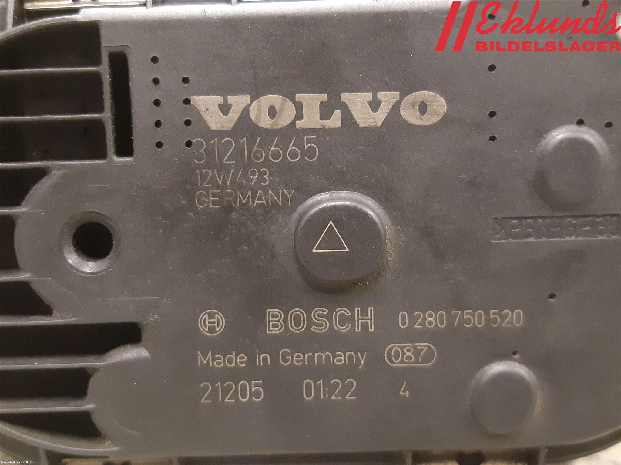 Volvo V70 08-13 Injspjällhus