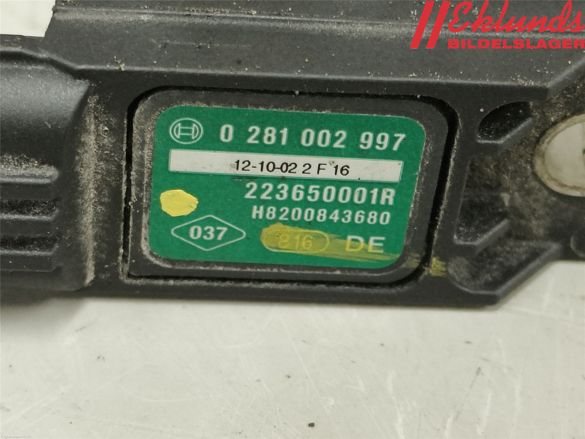 Renault KANGOO II 08-14 Givare Laddluftstryck