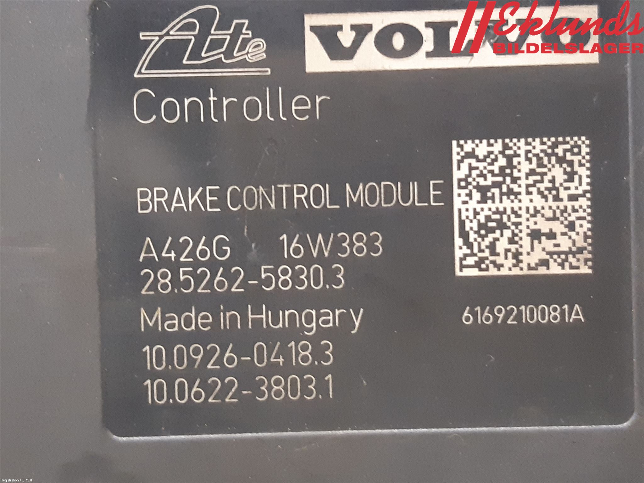 Volvo V60 CROSS COUNTRY 16-18 Abs Hydraulaggregat