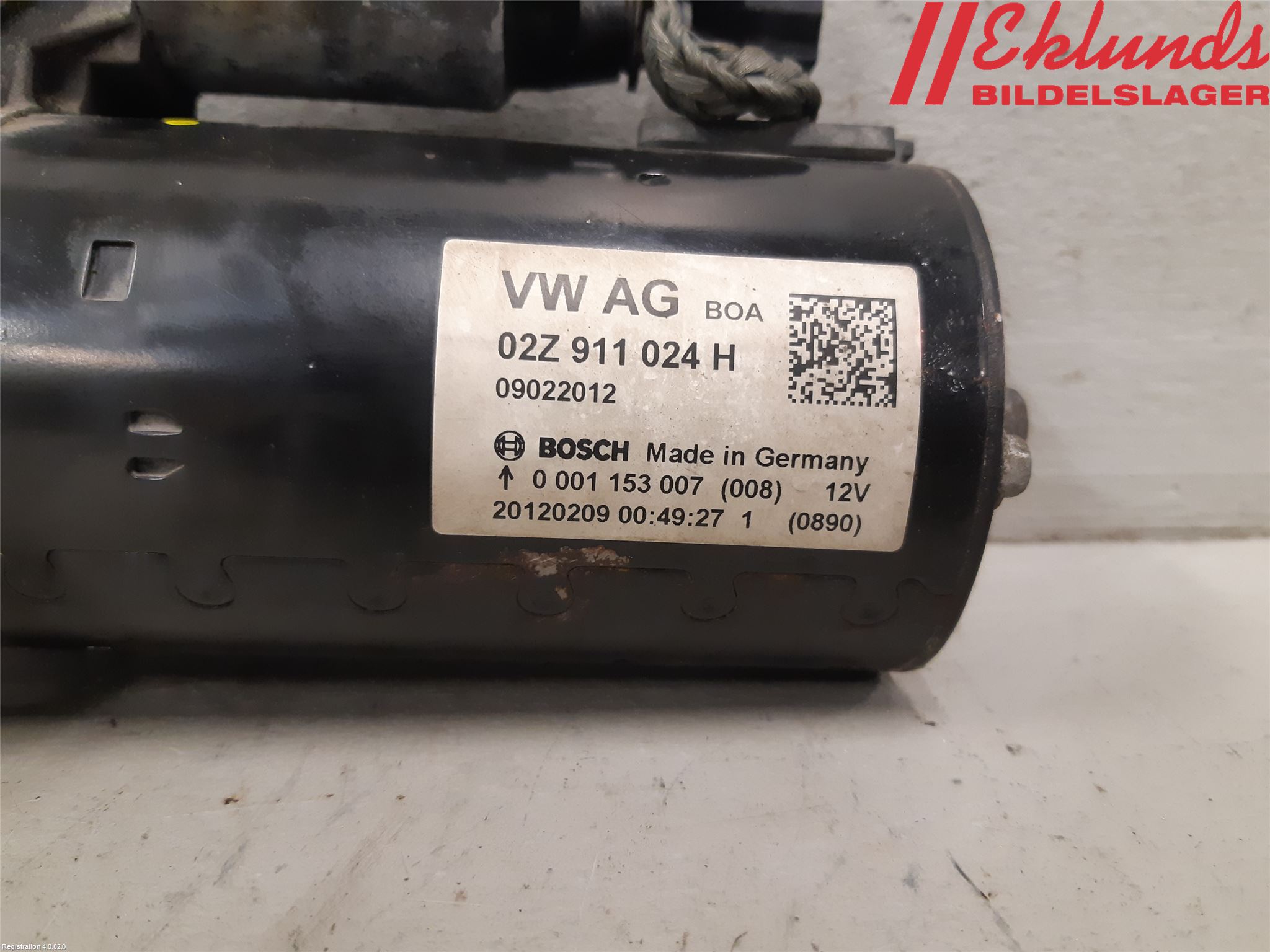 Volkswagen VW GOLF VI 09-13 Startmotor Diesel
