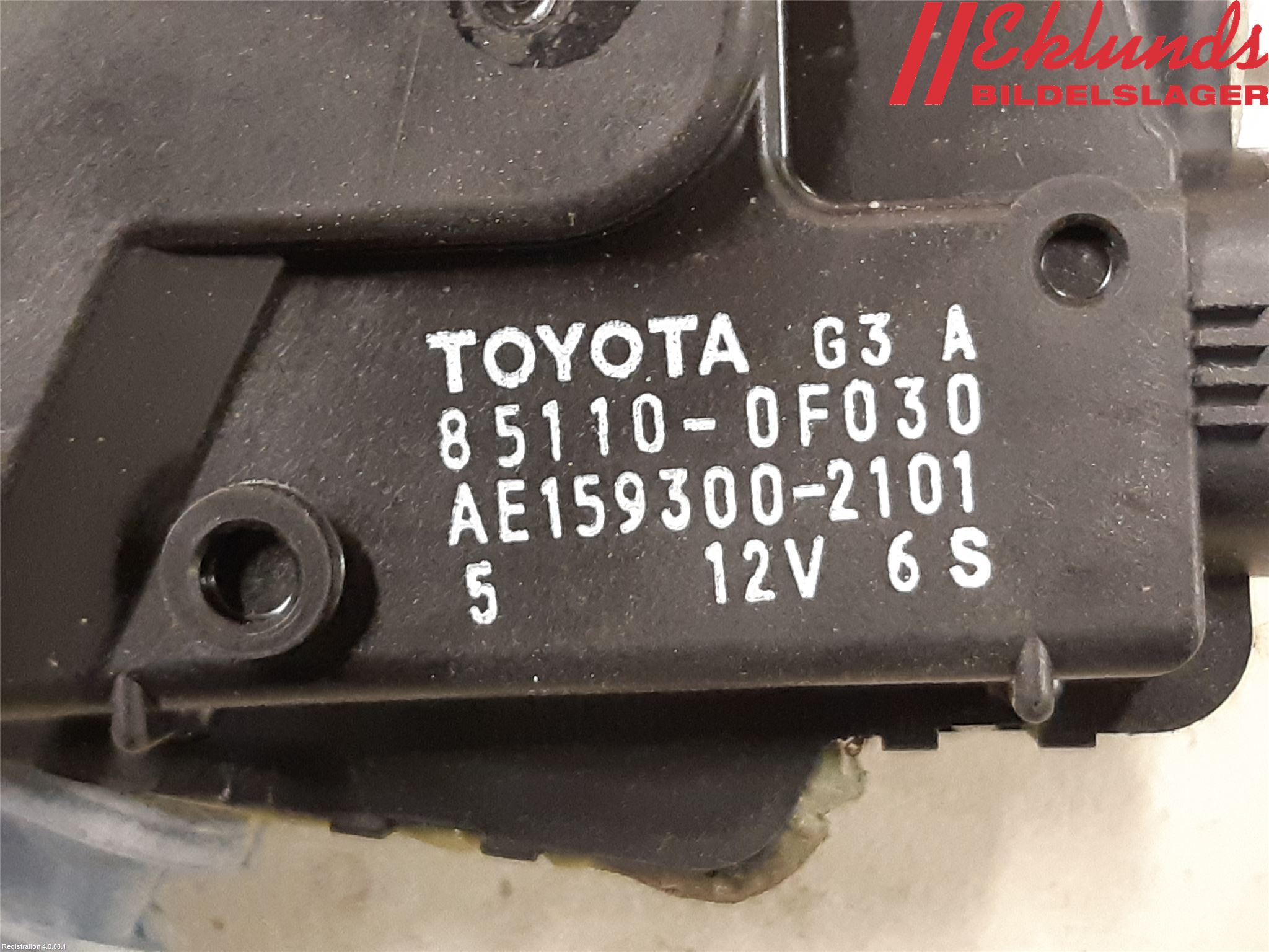 Toyota VERSO 09-18 Torkarmotor Vindruta