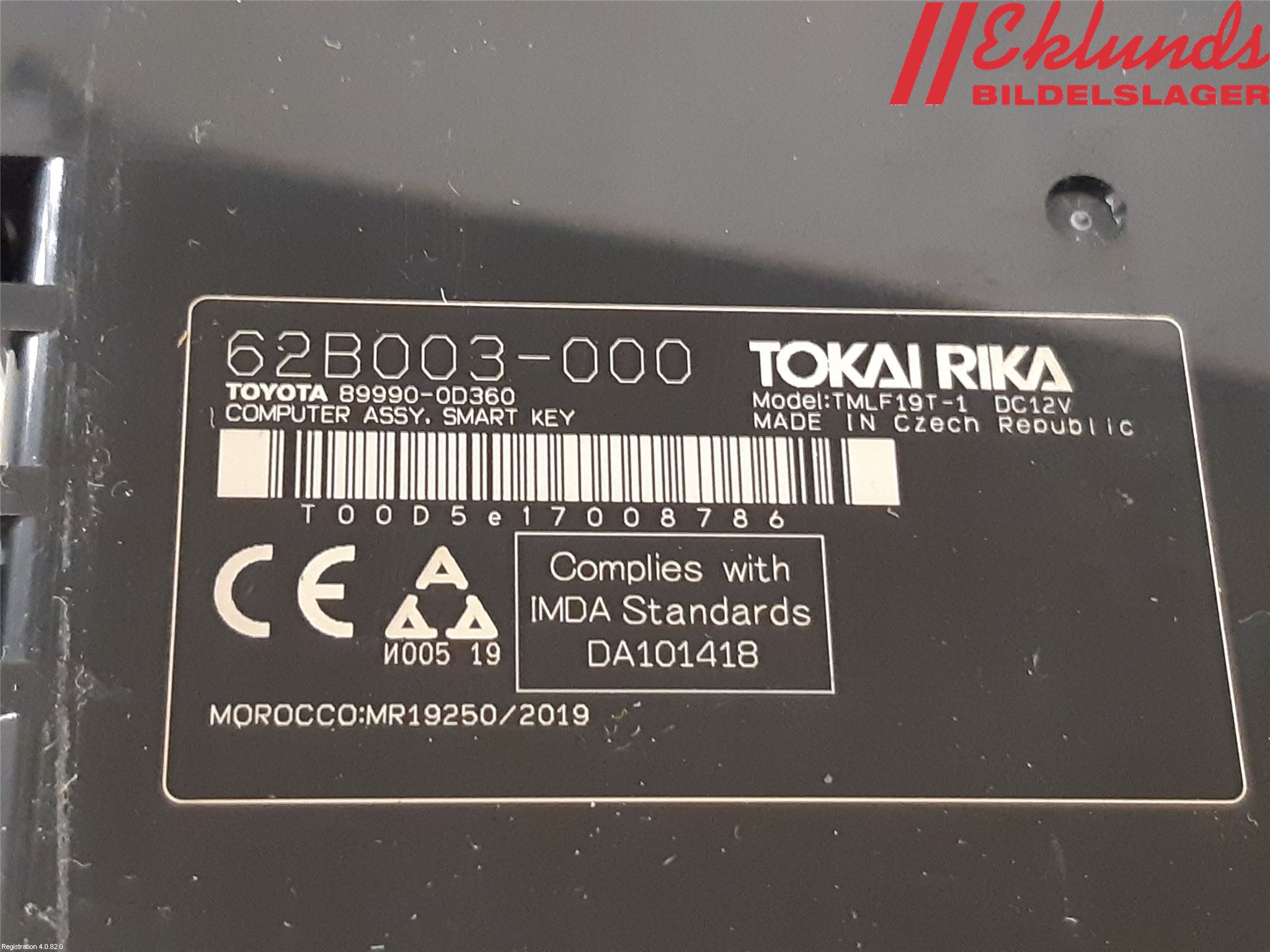 Toyota YARIS CROSS XP21 21- Styrenhet Nyckellöst System