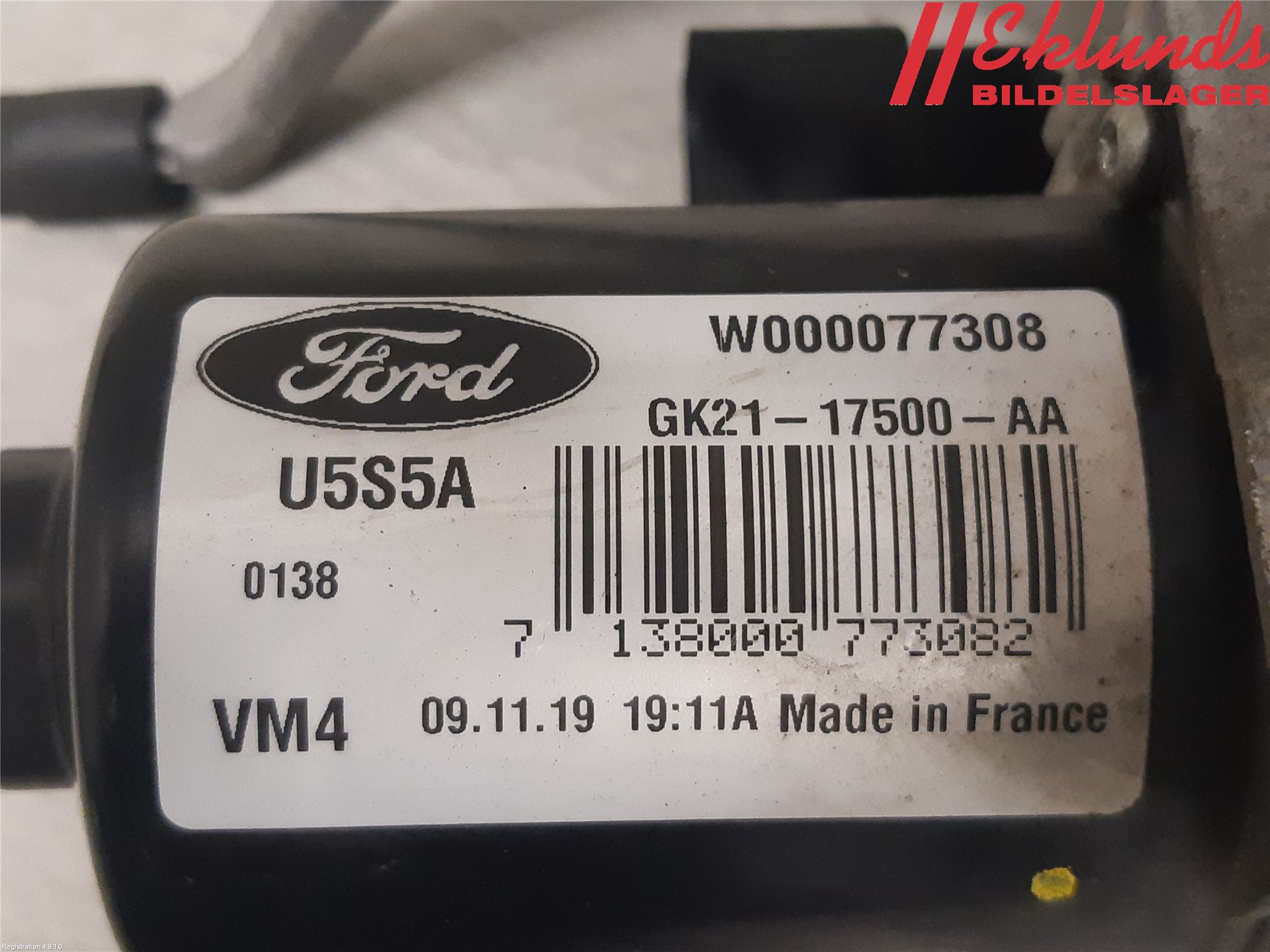 Ford TRANSIT/TOURNEO CUSTOM 13-24 Torkarmotor Vindruta