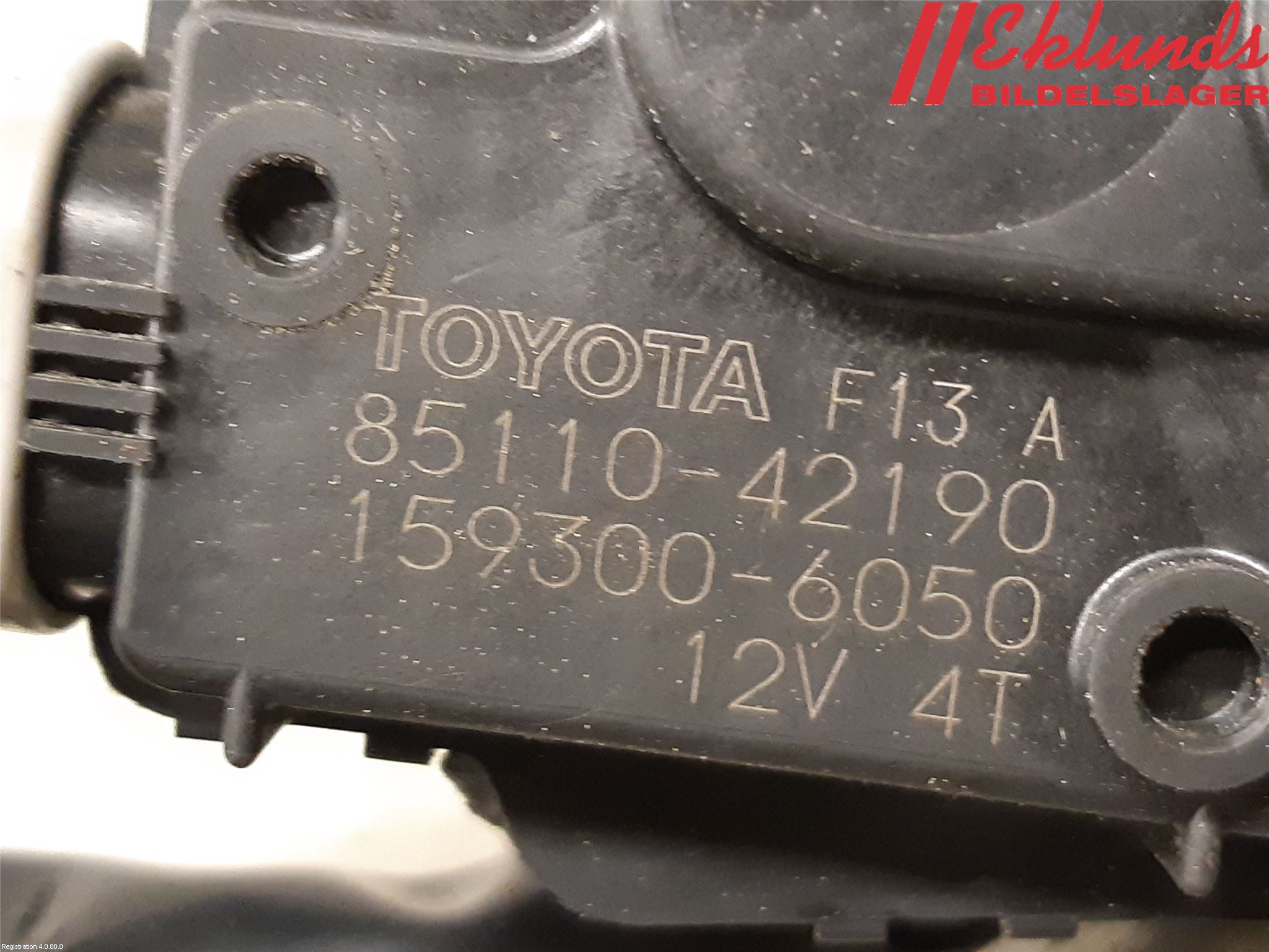 Toyota RAV4 13-18 Torkarmotor Vindruta