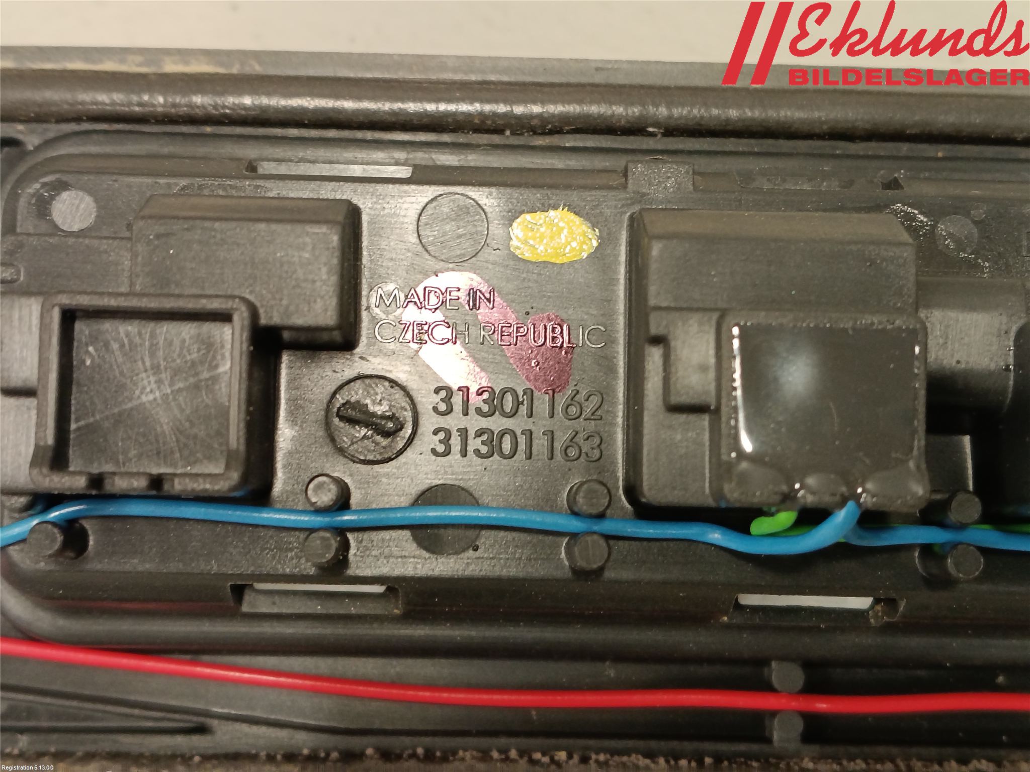 Volvo V70 08-13 Bakluckehandtag