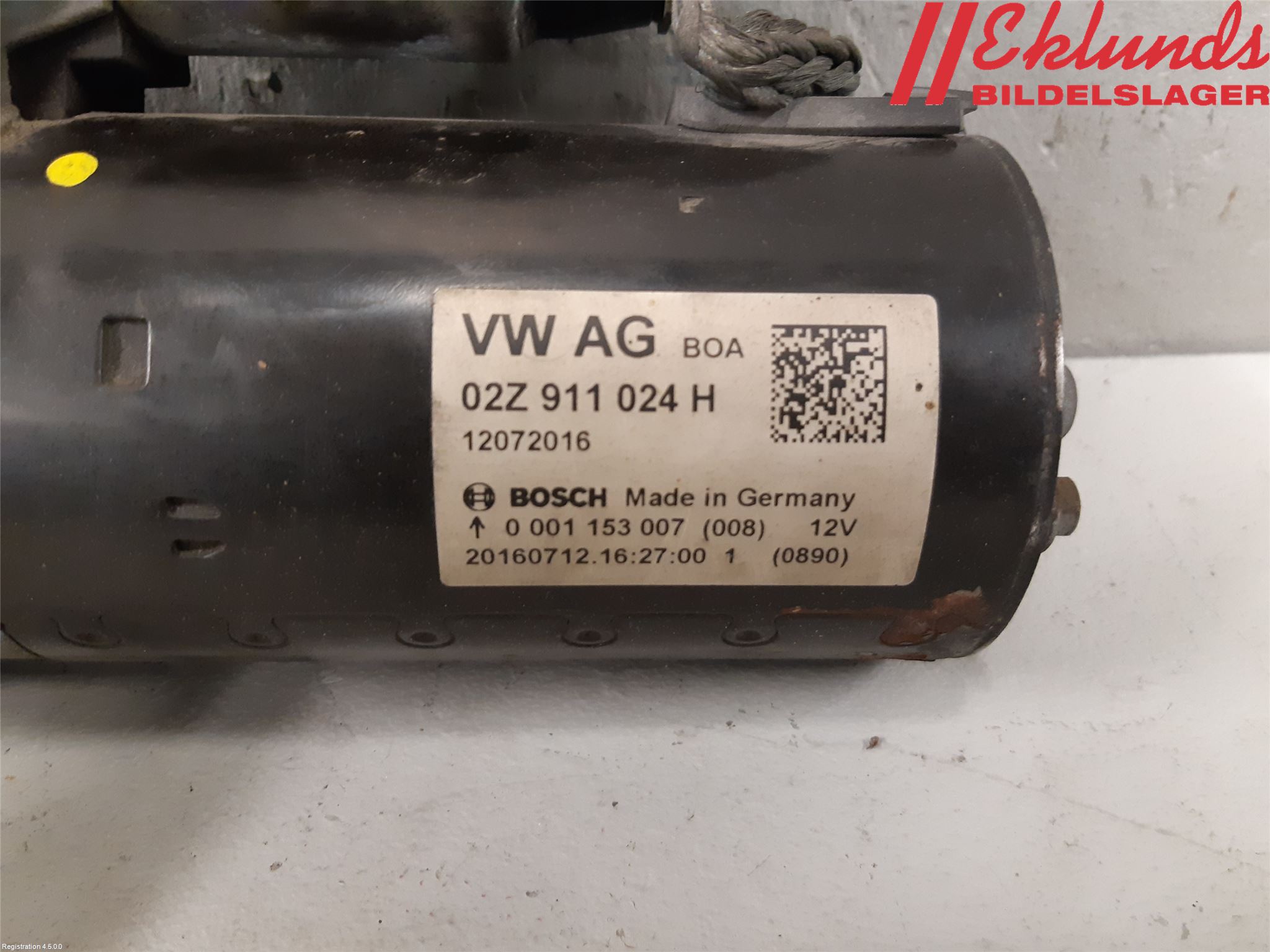 Volkswagen VW CADDY 16-20 Startmotor Diesel