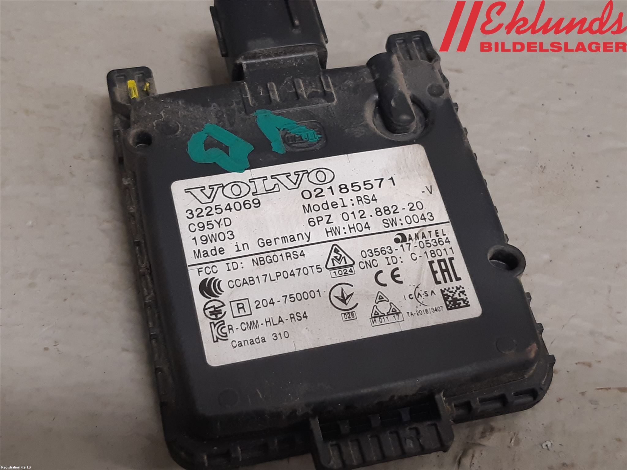 Volvo V60 19- Sensor Aktivt Kollisionsskydd