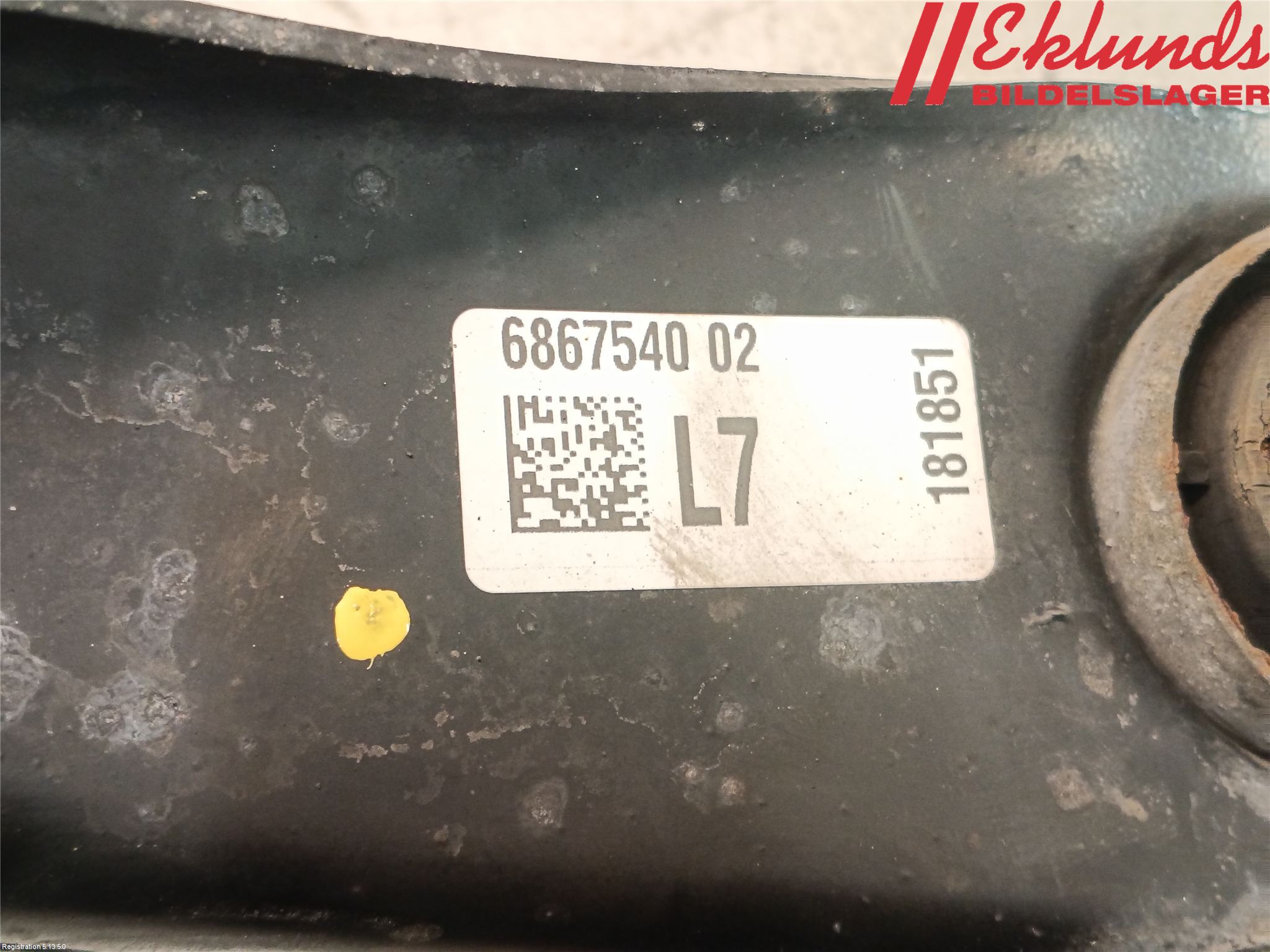 BMW 1 F20/F21 11-19 Bärarm Bak Vänster