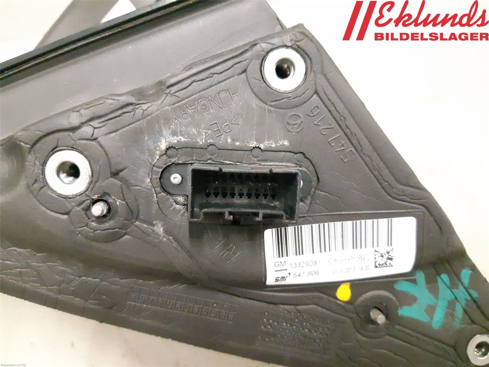 Opel INSIGNIA 09-16 Spegel Yttre El Hö