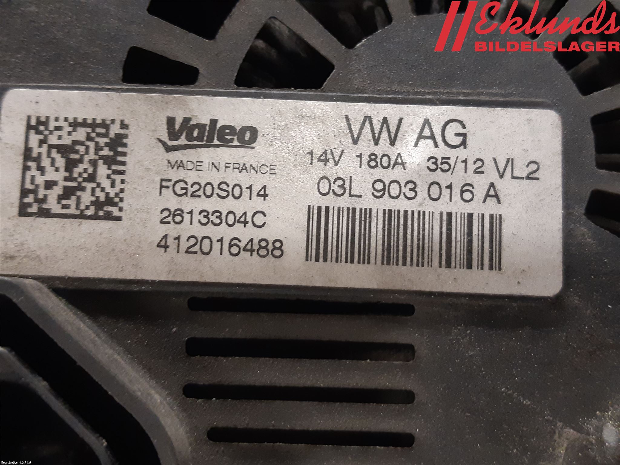 Audi A6/S6 4G 11-18 Generator