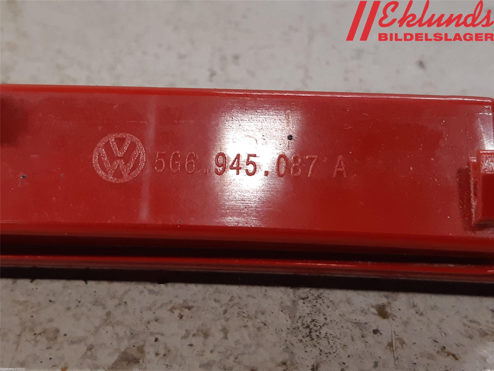Volkswagen VW GOLF / E-GOLF VII 13-20 Bromsljus Bakruta