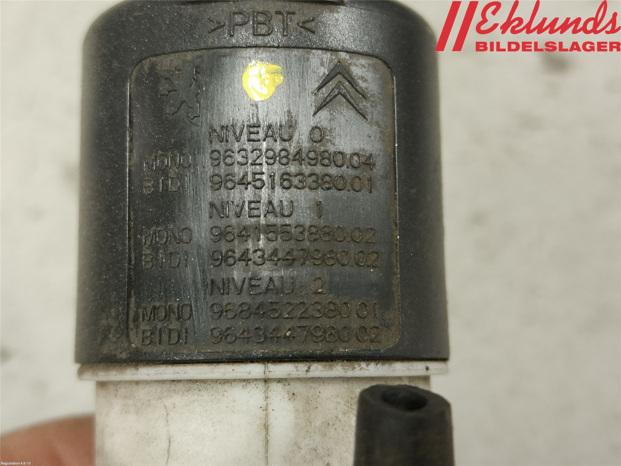 Peugeot PARTNER 16-18 Spolarpump Vindruta