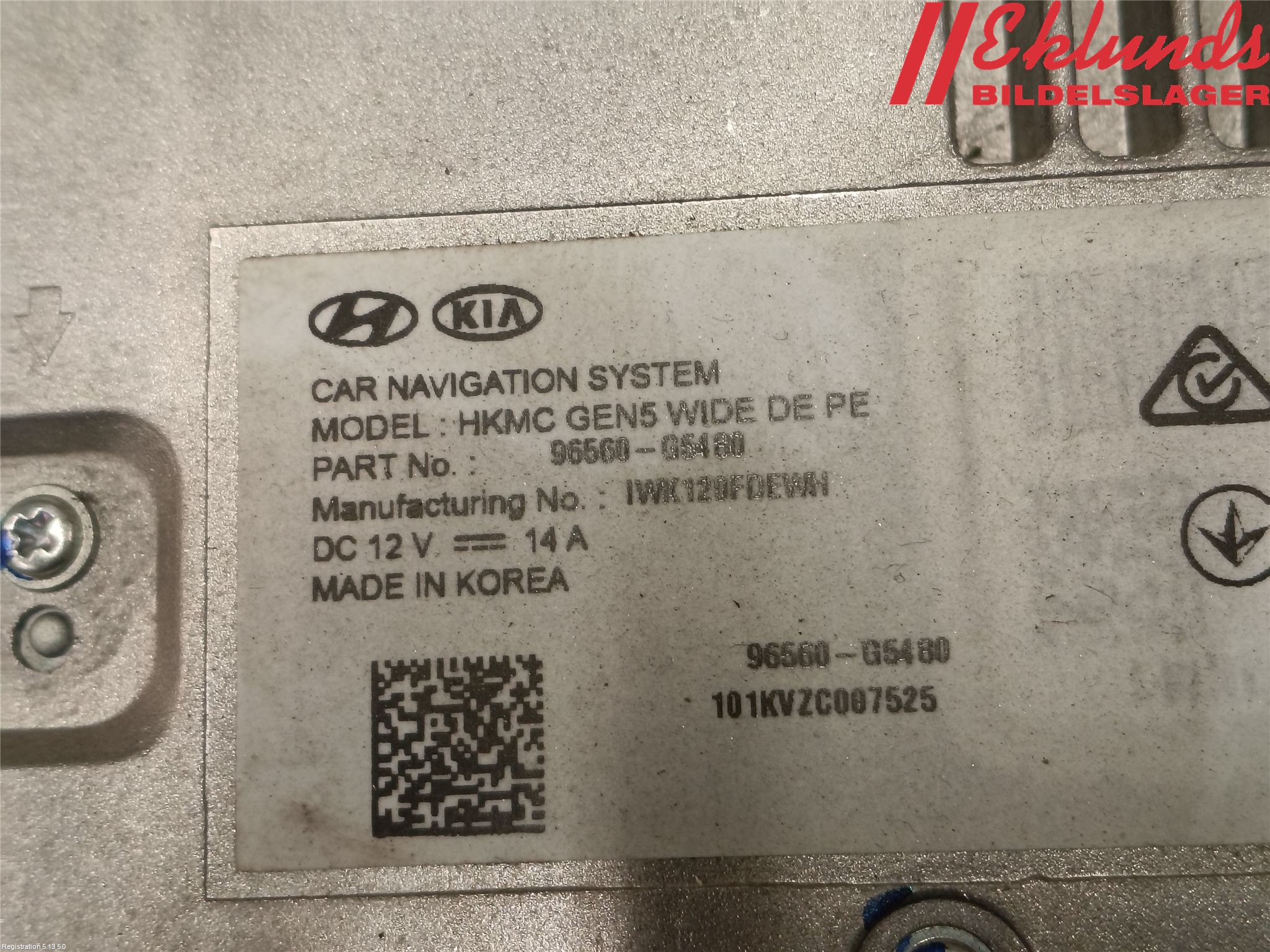 Kia NIRO (DE) 17-22 Cd Radio - Multimediapanel