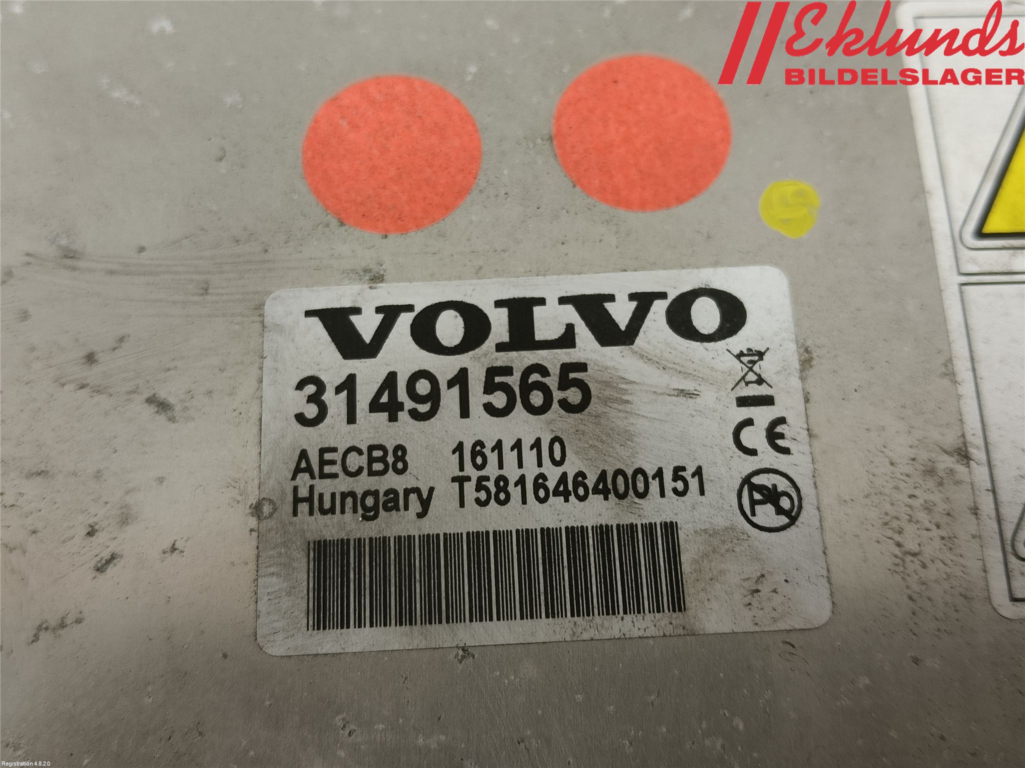 Volvo XC90/RECHARGE 16- Batteriladdare Högspänning