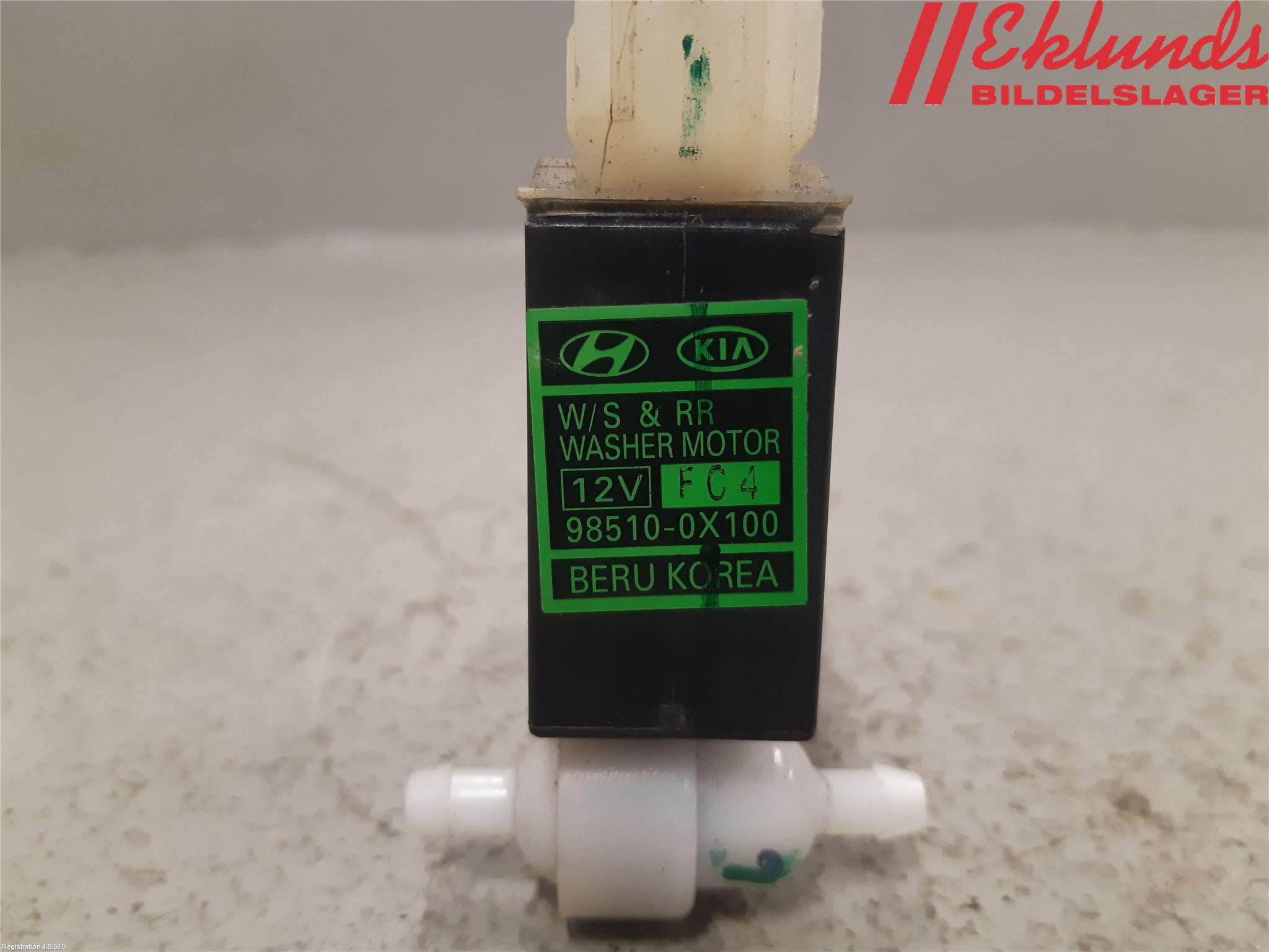 Hyundai i10 PA 08-13 Spolarpump Vindruta