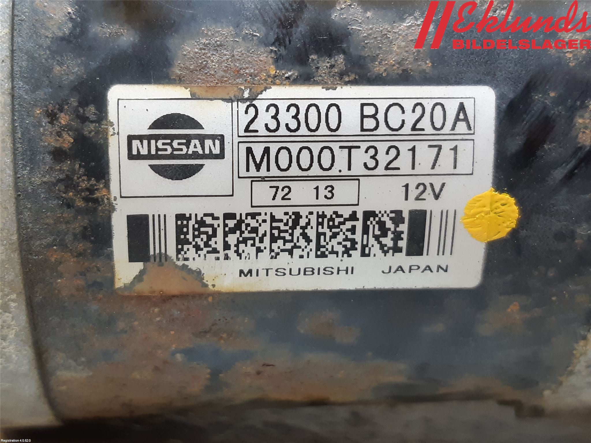 Nissan MICRA C+C Startmotor