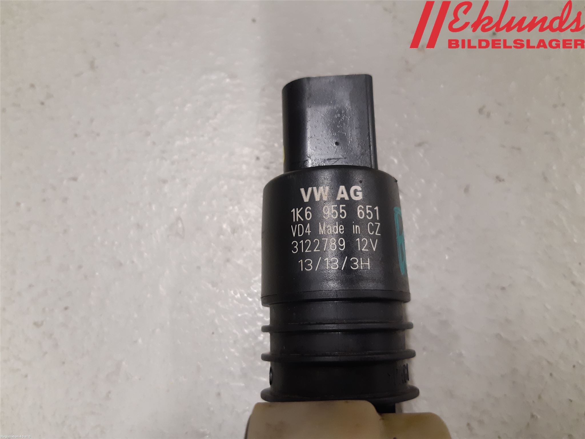 Volkswagen VW PASSAT 11-14 Spolarpump Vindruta