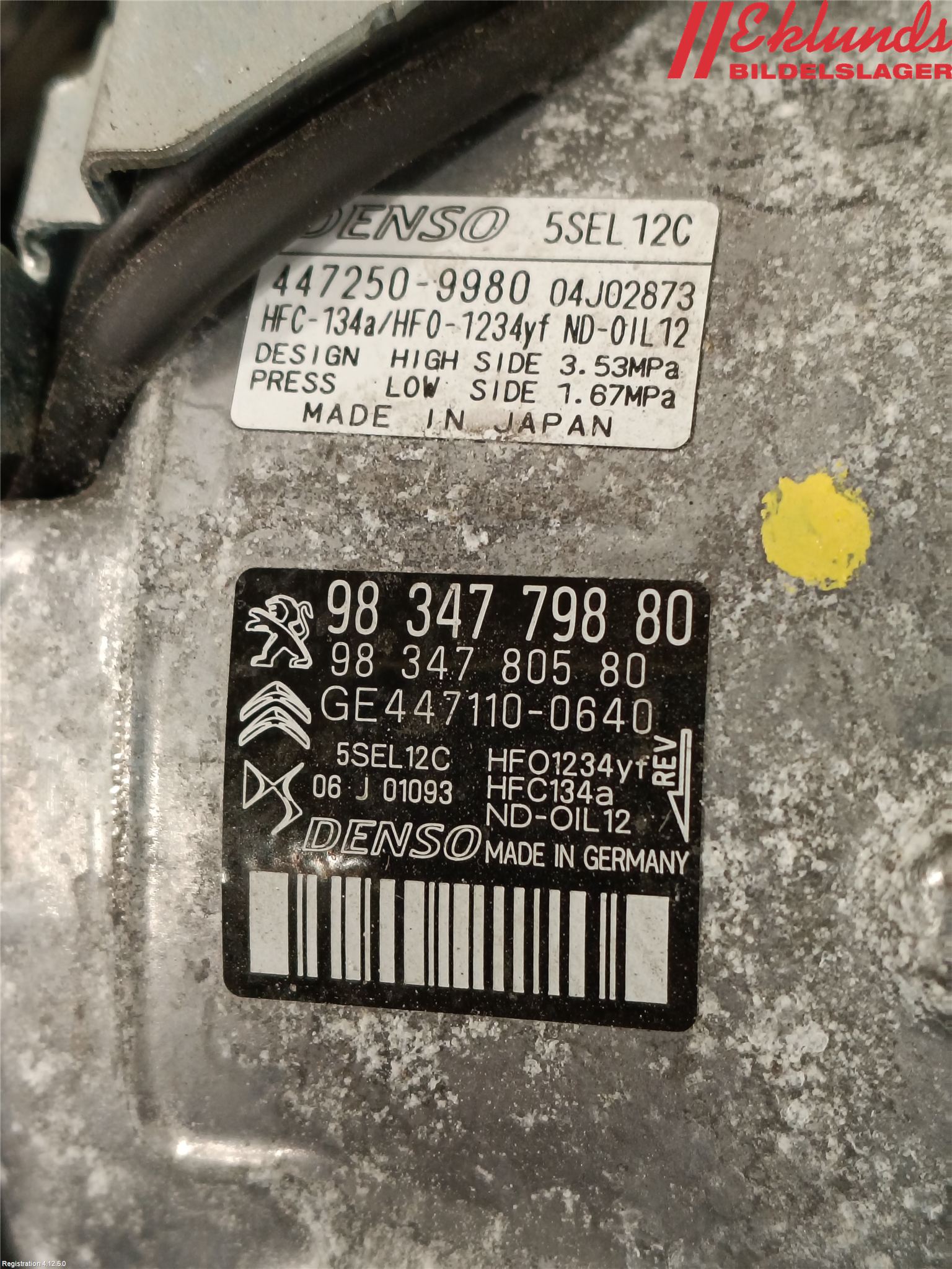 Peugeot 2008/E-2008 20- Ac Kompressor