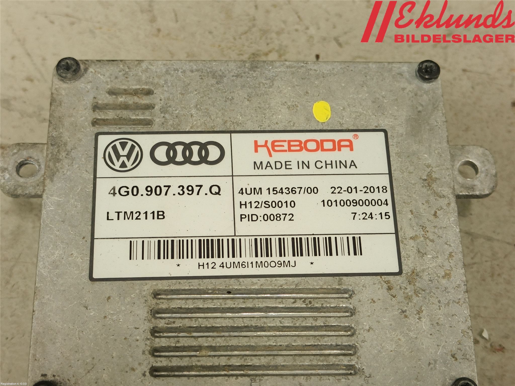 Audi A6/S6 4G 11-18 Styrenhet Strålkastare