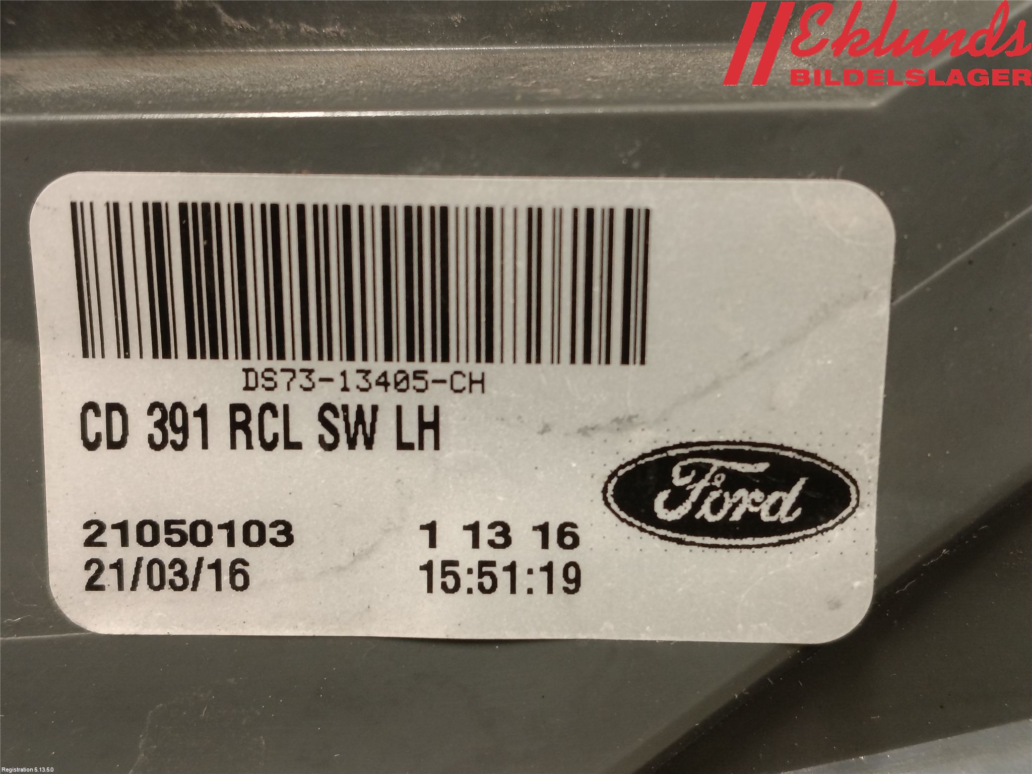 Ford MONDEO 15-22 Bakljus Vänster
