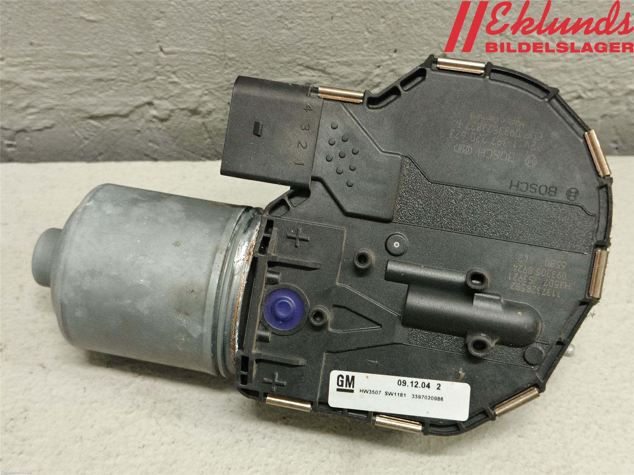 Opel ASTRA J 10-15 Torkarmotor Vindruta