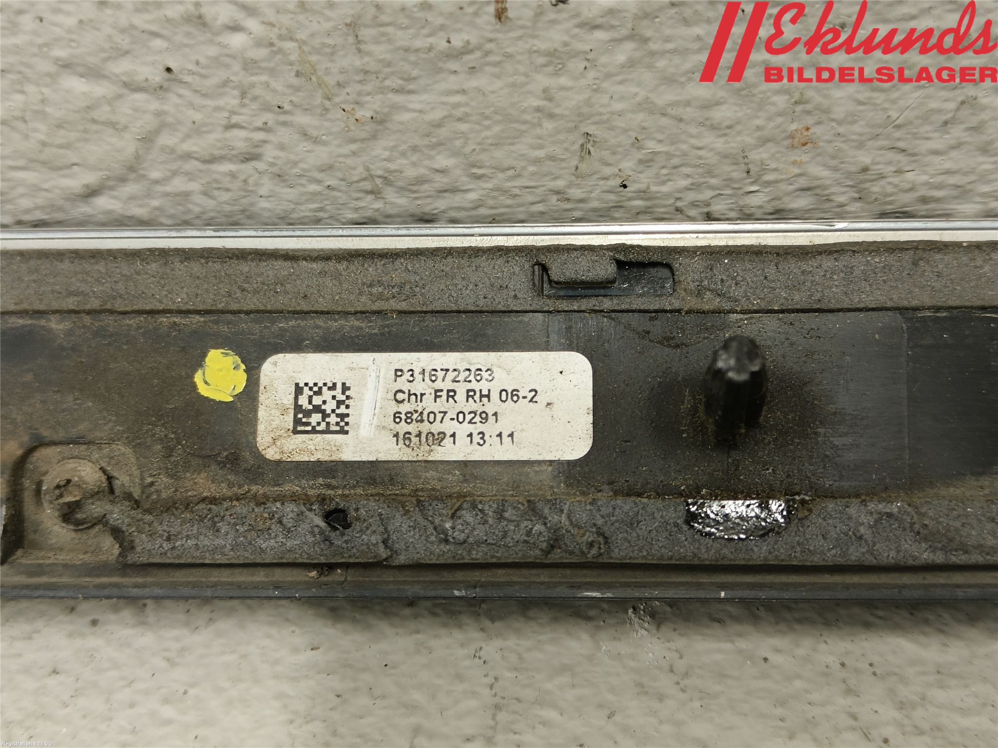 Volvo S90 17->> Dörr Dekorlist Fram Hö