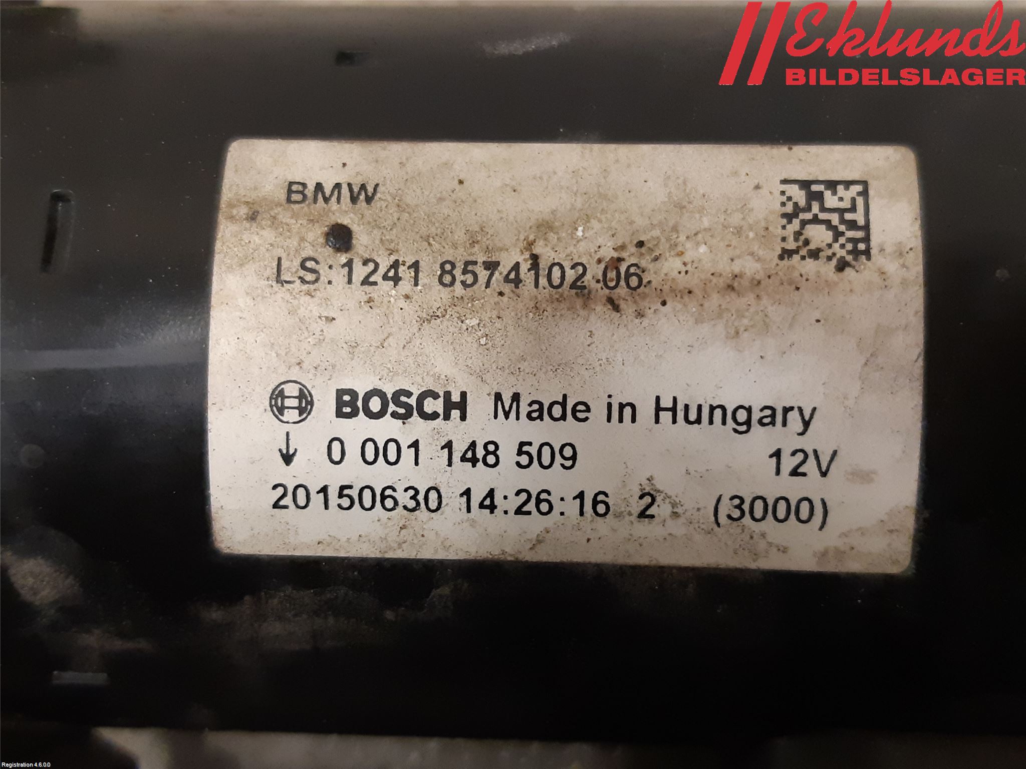BMW 3 F30/F31/F80 12-19 Startmotor Diesel
