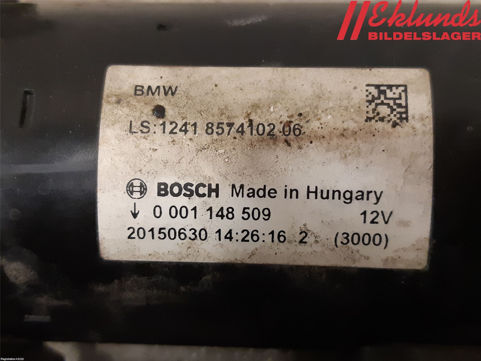 BMW 3 F30/F31/F80 12-19 Startmotor Diesel