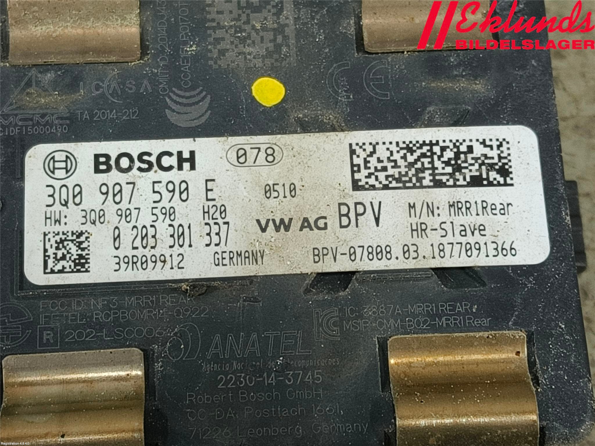 Volkswagen VW TIGUAN 16-24 Parkeringshjälp Backsensor