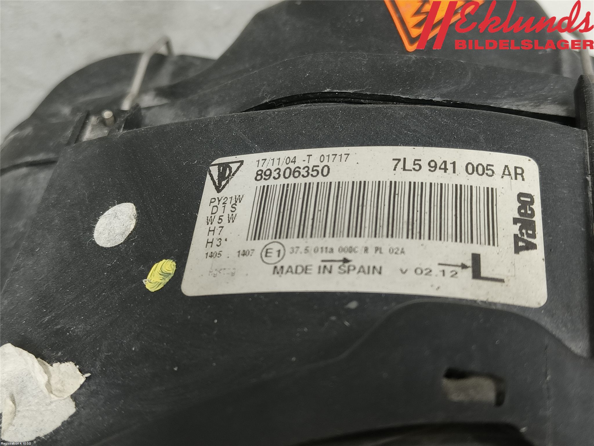 Porsche CAYENNE 03- Strålkastare Vänster