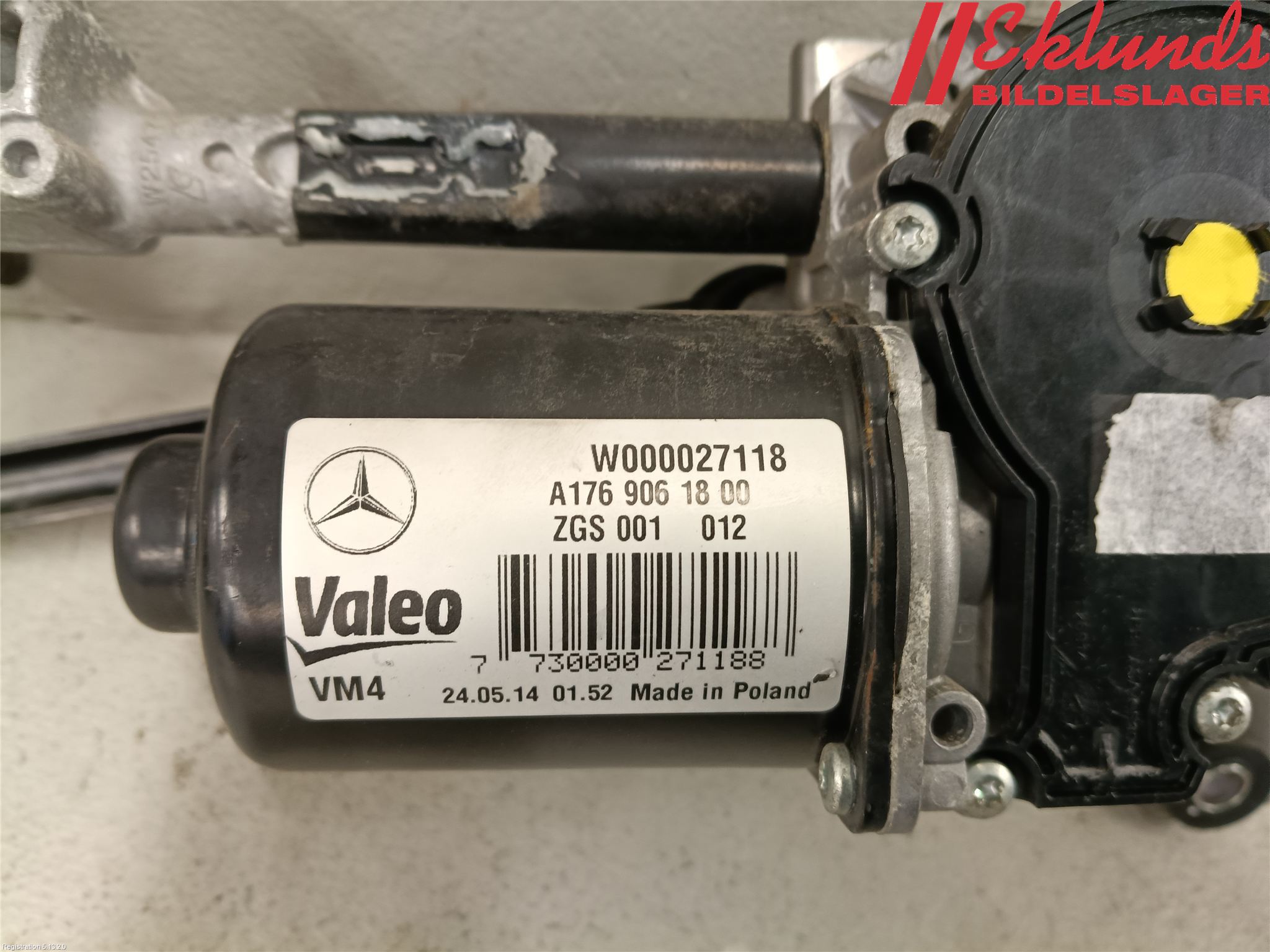 Mercedes-Benz MB A-KLASS (W176) 13-18 Torkarmekanism Vindruta