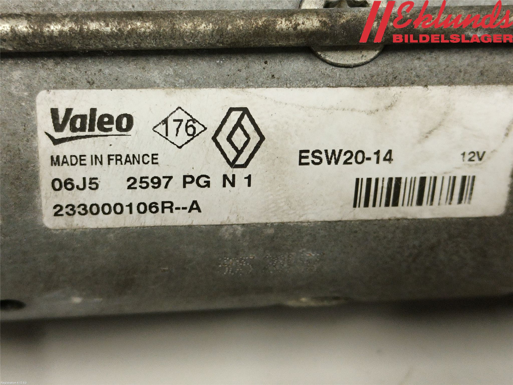 Renault TRAFIC/E-TECH 15- Startmotor Diesel