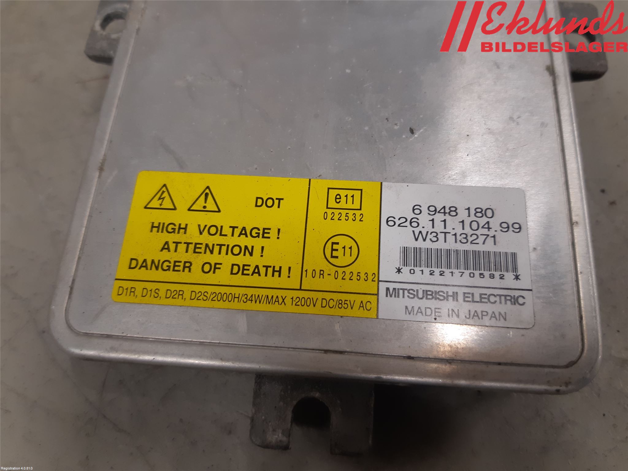 Volvo V70 08-13 Styrenhet Strålkastare