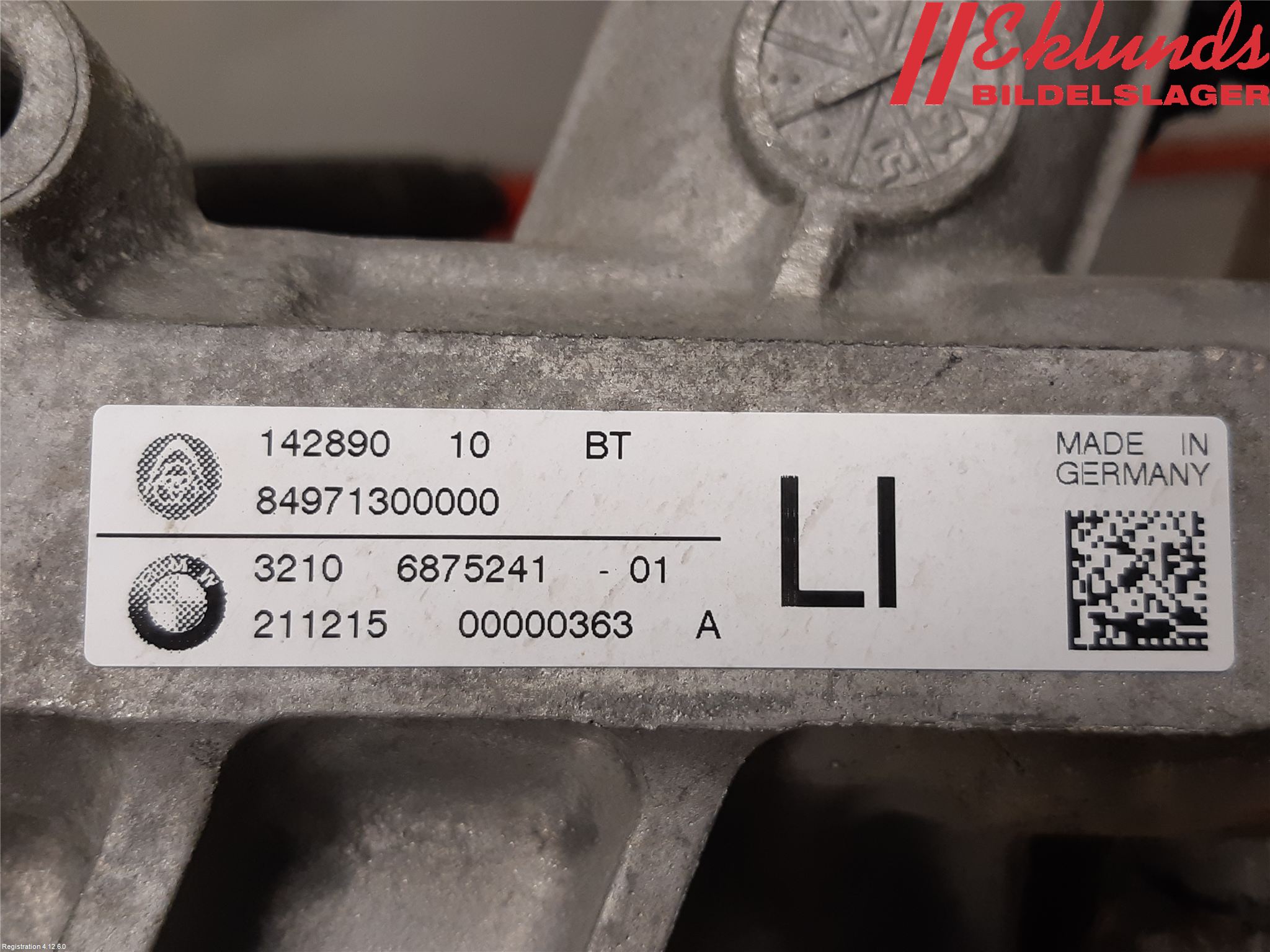 BMW X4 F26 14-18 Styrväxel Servo -Snäcka