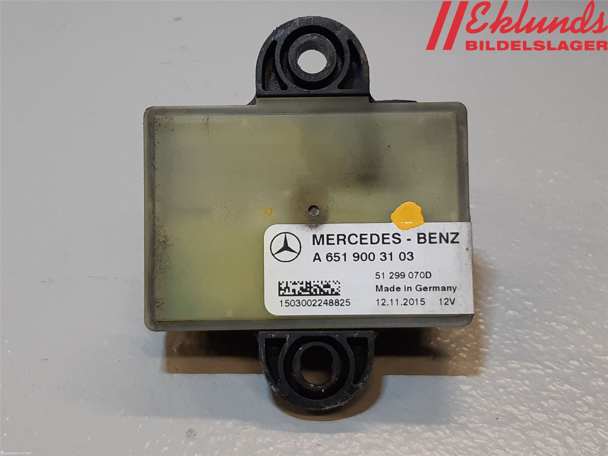 Mercedes-Benz MB SPRINTER (W906) 06-18 Relä Glödning Diesel