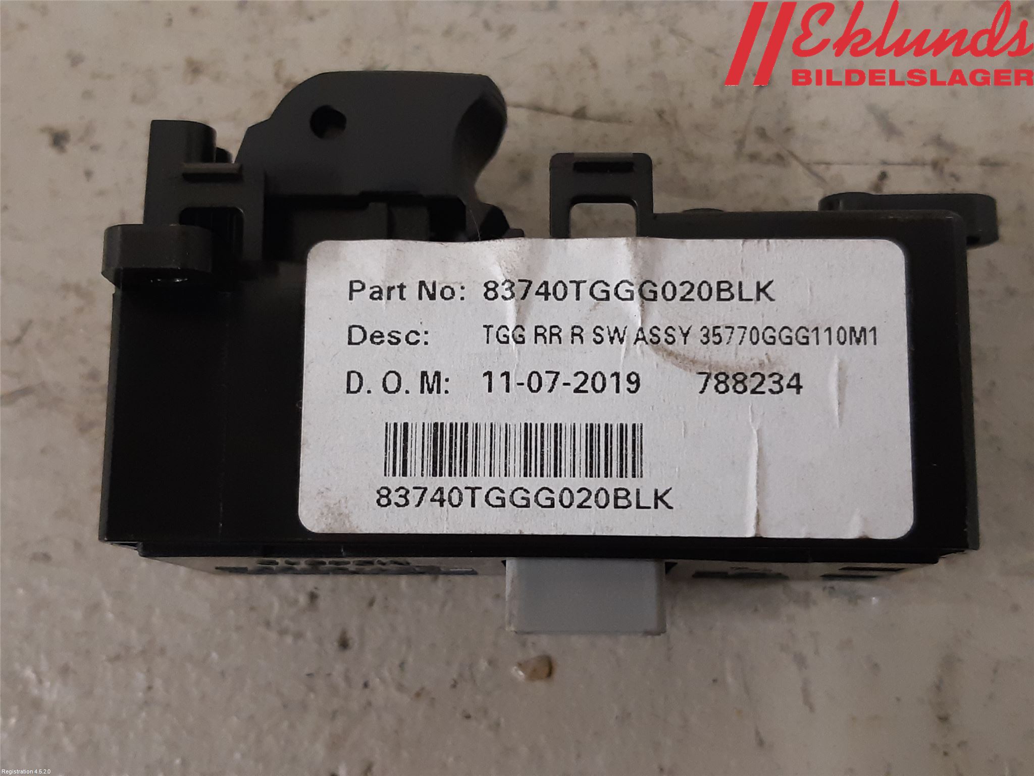 Honda CIVIC 17-22 Strömställare Elhiss