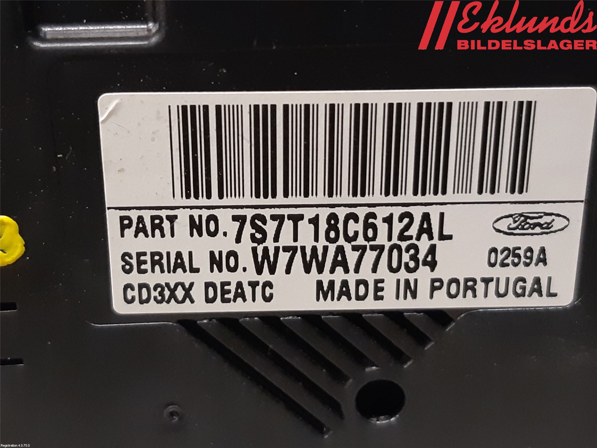 Ford S-MAX 06-15 Ac Styrenhet Ac Manöveren