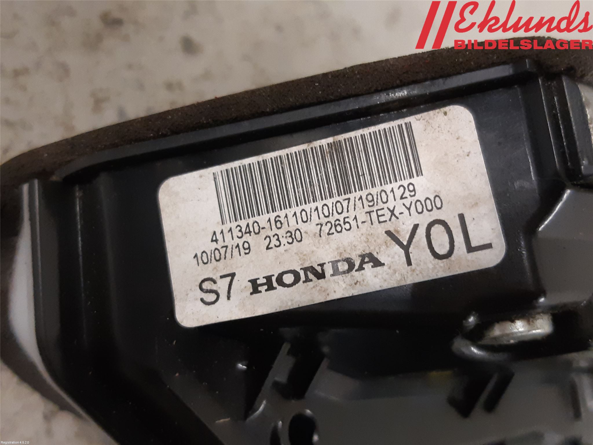 Honda CIVIC 17-22 Låskista-Dörrlås