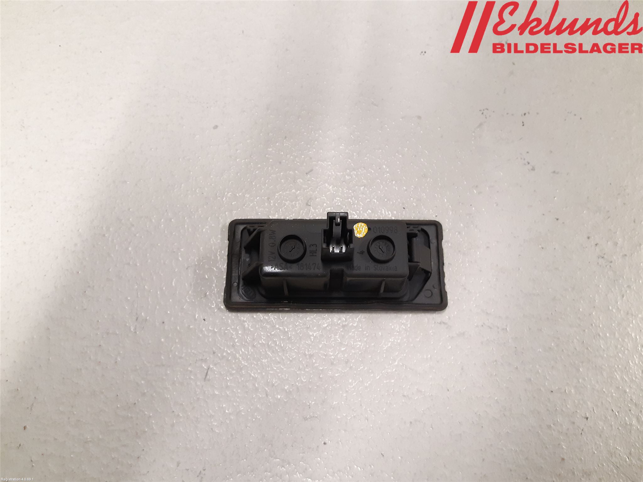 Audi A7/S7 4G 11-17 Skylt Belysning