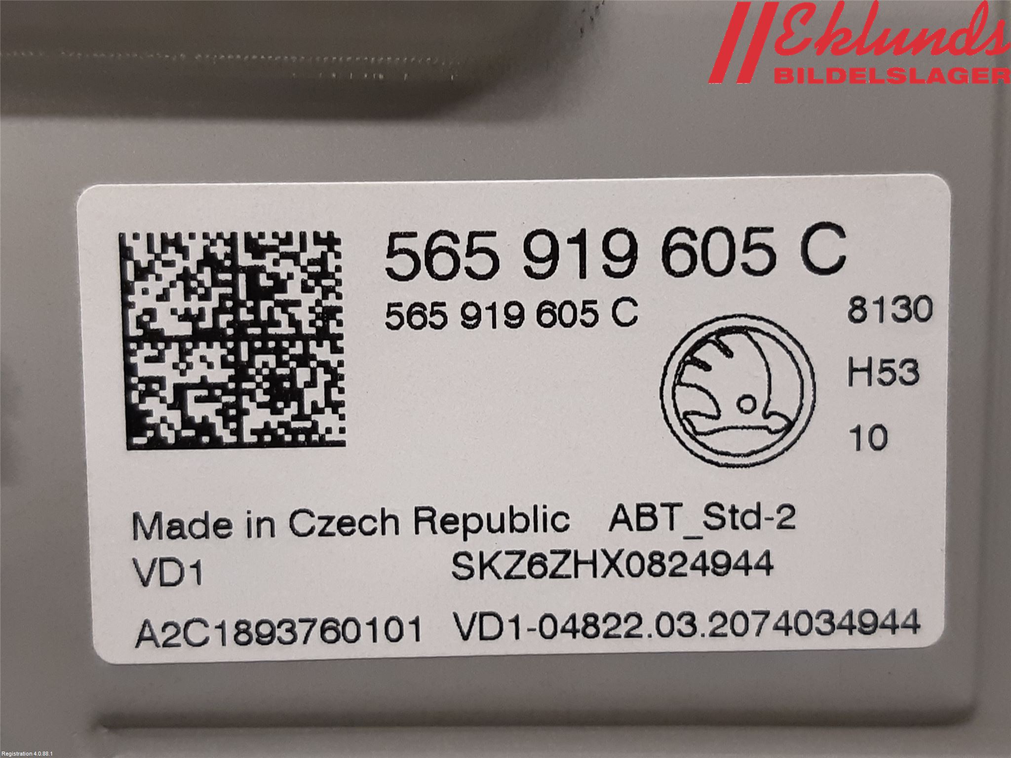 Skoda KAROQ 18- Cd Radio - Multimediapanel