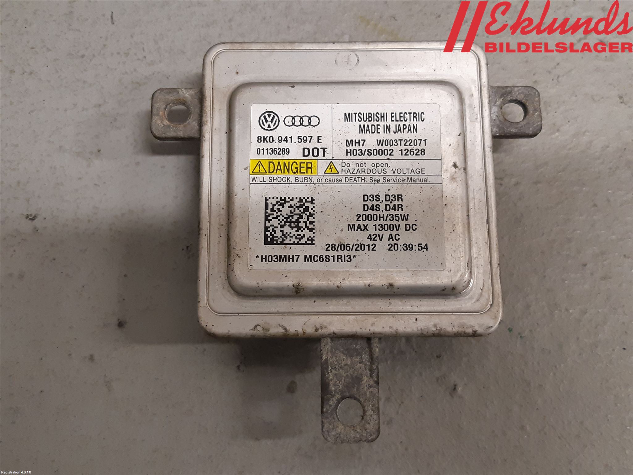 Audi A4 ALLROAD 09-16 Styrenhet Strålkastare