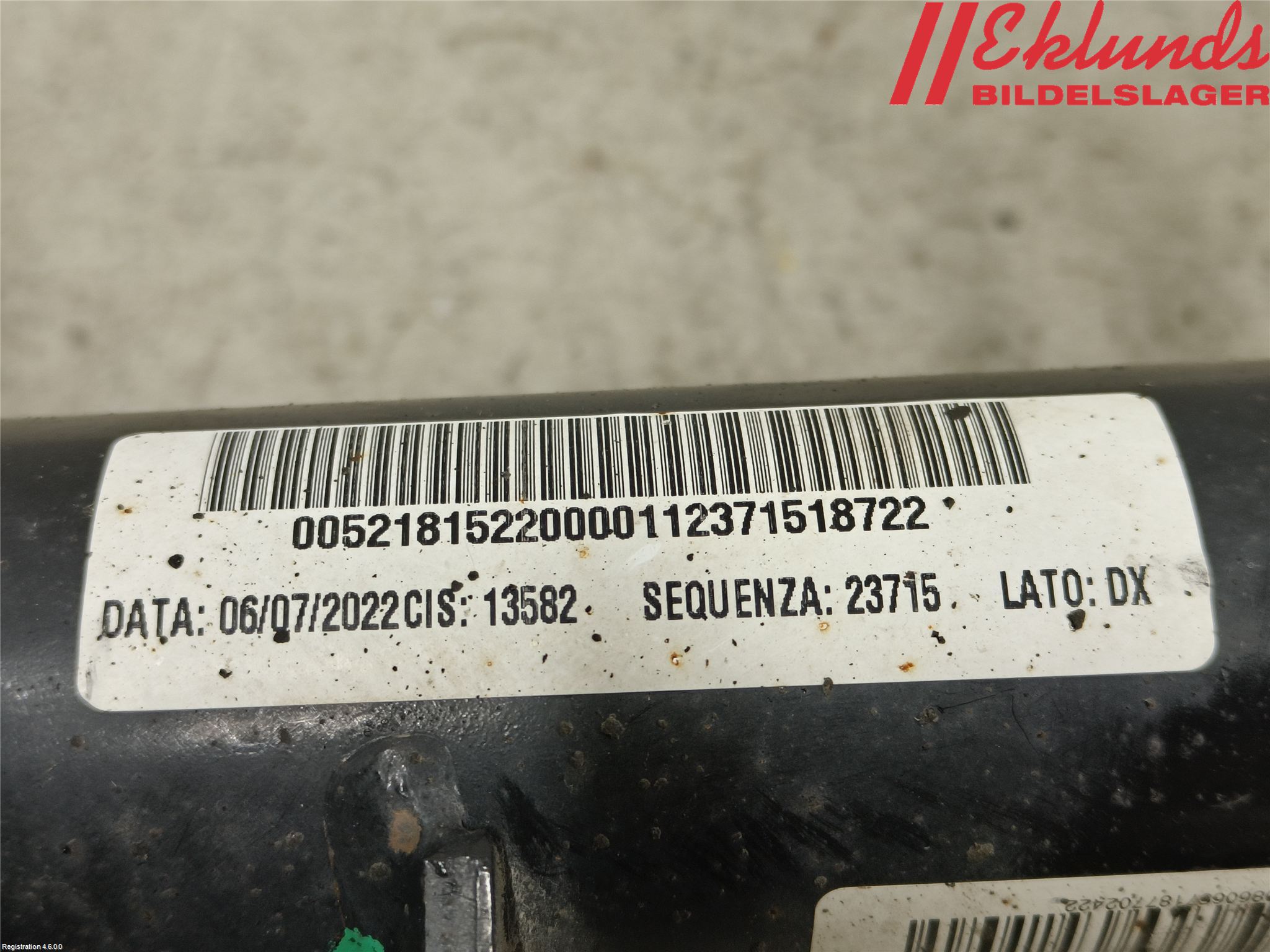 Fiat 500e 20- Fjäderben Fram Höger