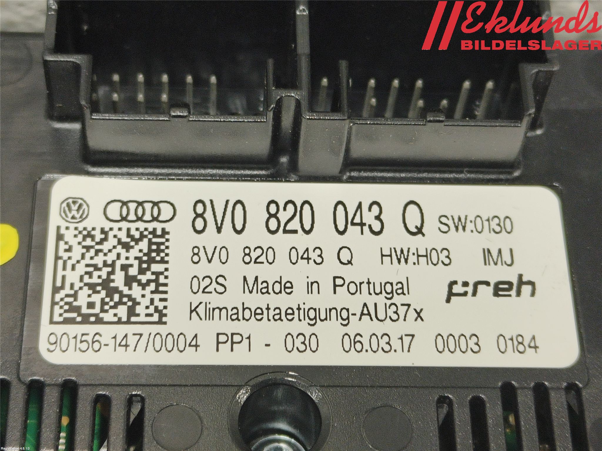 Audi A3/S3 8V 13-20 Värmereglage