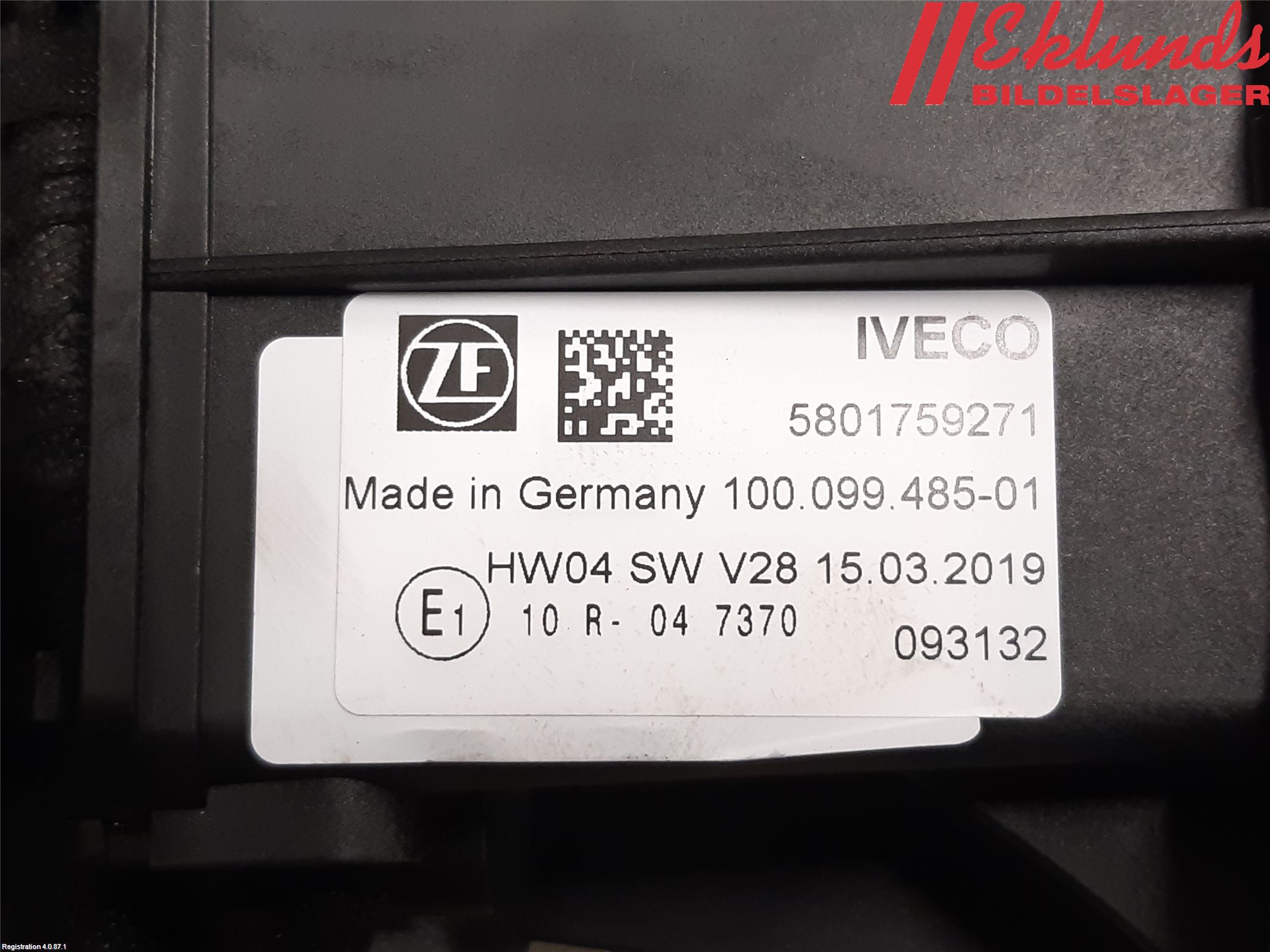 Iveco DAILY 14->> Växelspak