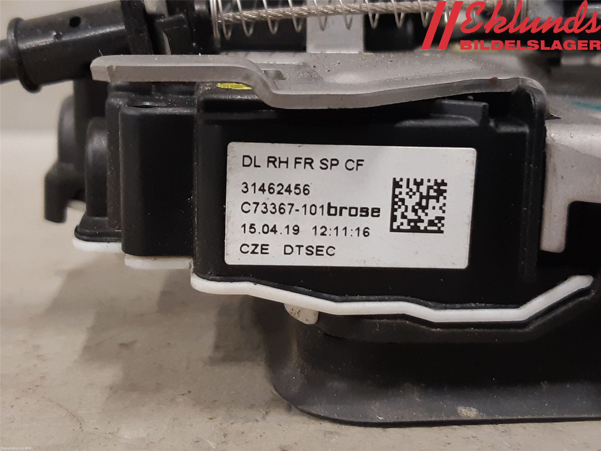 Volvo XC60 18- Låskista-Dörrlås