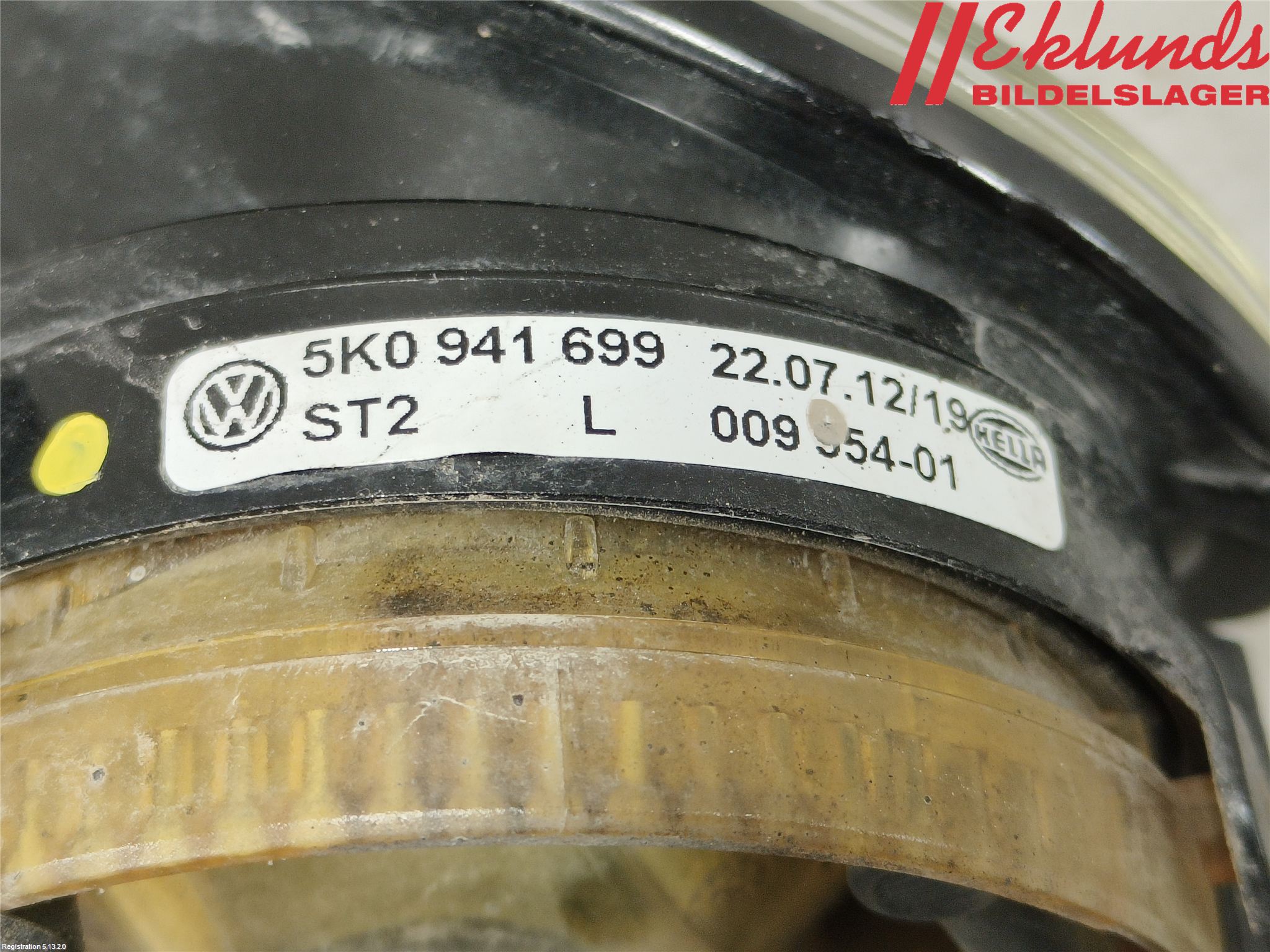 Volkswagen VW TIGUAN 07-16 Dimljus-Varselljus Fram