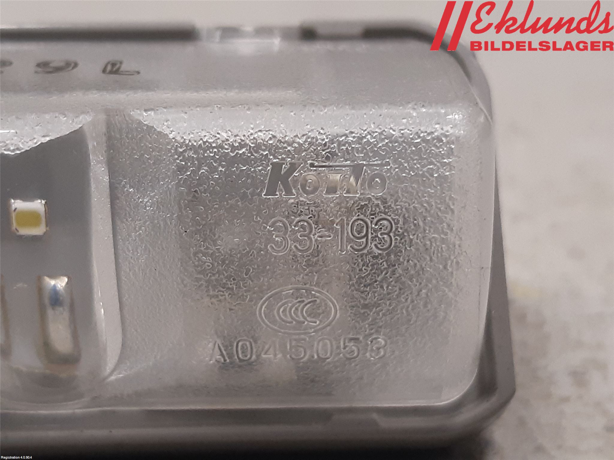 Toyota RAV4 19- Skylt Belysning