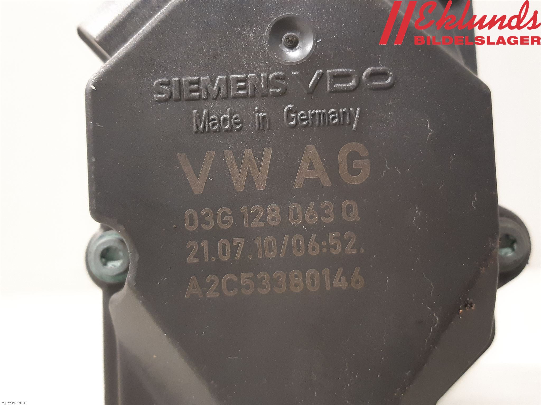 Volkswagen VW CADDY      04-10 Injspjällhus