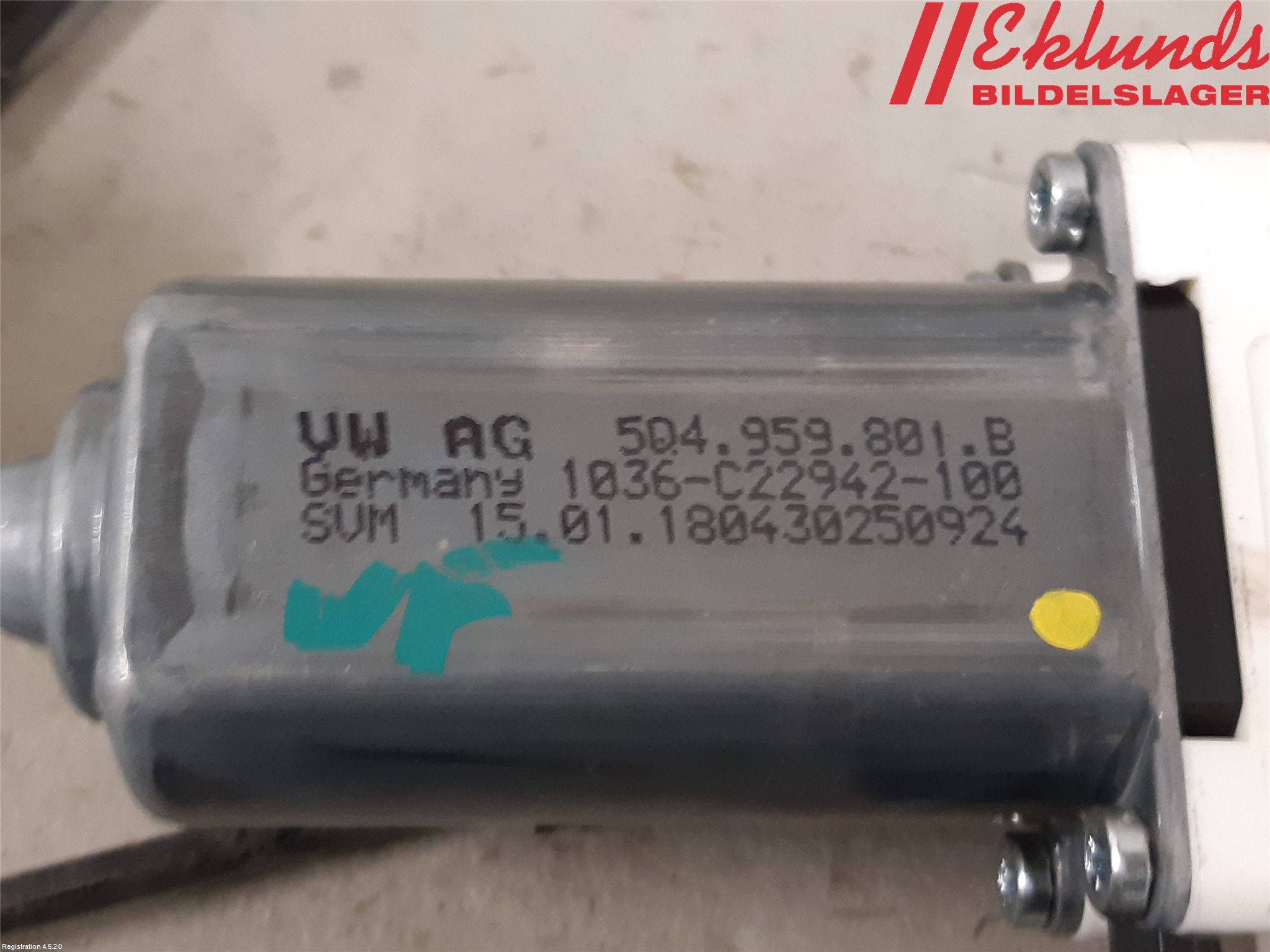 Volkswagen VW PASSAT 15-19 Fönsterhiss El Kompl