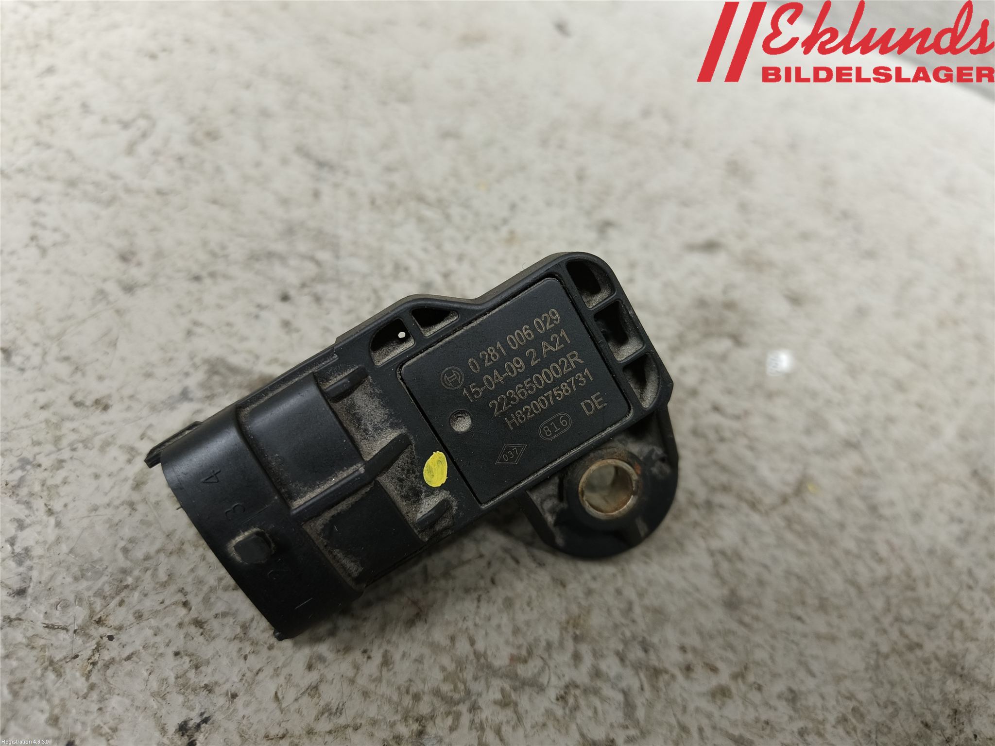 Renault CLIO IV 12-16 Givare Laddluftstryck